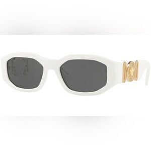 Versace Sunglasses with White Frame and Gold Details
